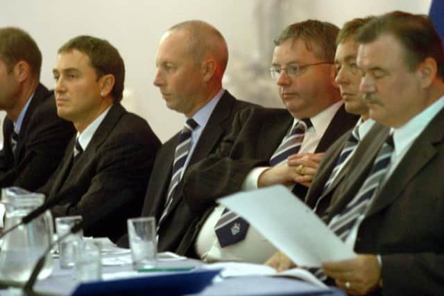 Paul as a director at a PNE AGM.