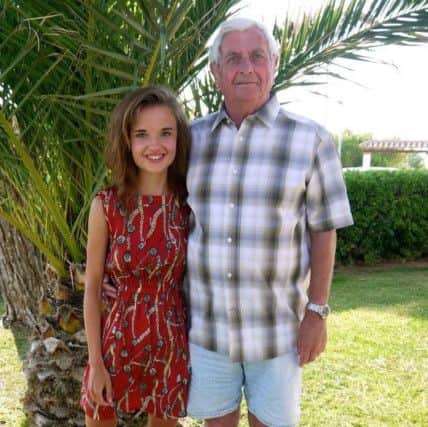 Anna Kulbaki, who has battled anorexia in August 2012 with her grandad Brian Saul