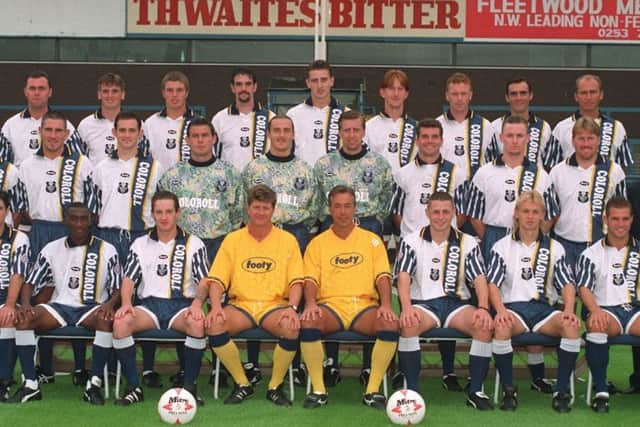 PNE's class of 1994/95  Trebble is on the back row, fourth from left