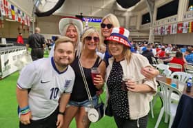 Hundreds gather at Lancashire's biggest Euros fanzone at the Winter Gardens Blackpool to support England