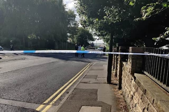 The cyclist, a 15-year-old boy, was airlifted to hospital after he was knocked down by a BMW in Brown Street, Accrington on Saturday afternoon