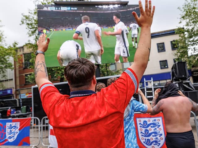 England v Slovakia, Euro 2024 Preston Fanzone (Credit: Michael Porter)