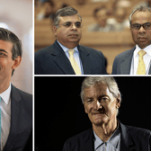 Rishi Sunak, Sri and Gopi Hinduja and Sir James Dyson have all placed on this year’s Sunday Times Rich List. (Credit: Getty Images)