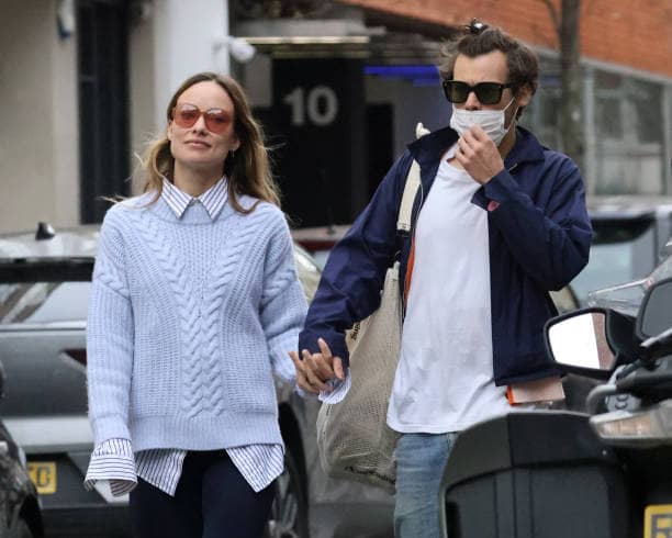 Harry Styles and Olivia Wilde seen in London (Pic:Getty)