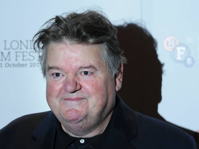 British actor Robbie Coltrane attends a photocall for the film Great Expectations in central London on October 21, 2012.  