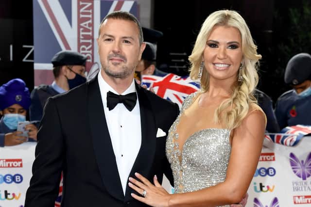 Paddy McGuinness and Christine McGuinness pictured at the Pride Of Britain Awards 2021. (Photo by Gareth Cattermole/Getty Images)