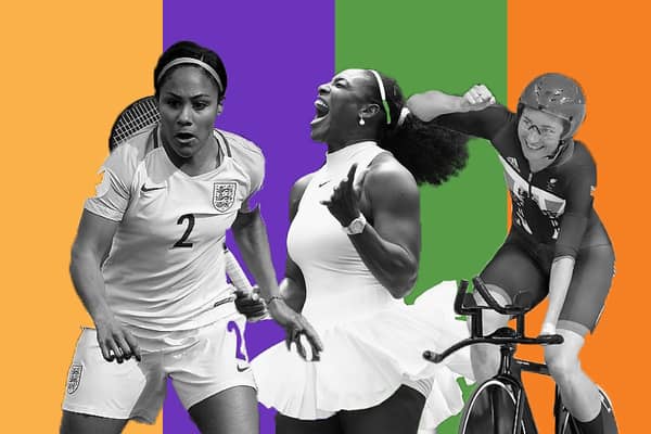 Alex Scott, Serena Williams and Dame Sarah Storey