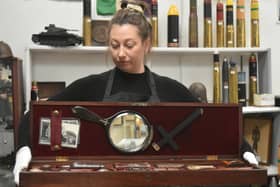 A Victorian vampire slaying kit containing a wooden stake and holy water is up for auction and set to sell for thousands of pounds. The kit which includes a number of tools useful to anyone should they encounter a bloodthirsty vampire originally belonged to a priest living in Wollas Hall, Worcestershire during the late 1800s.