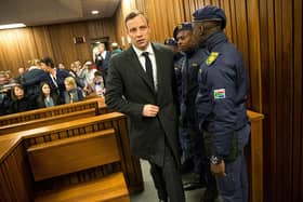 Paralympian athlete Oscar Pistorius was convicted of the murder of his girlfriend Reeva Steenkamp. (Photo by Marco Longari - Pool/Getty Images)