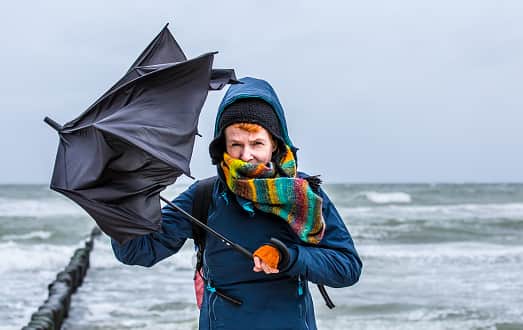Snow is expected to fall in some parts of the UK as temperatures drop due to blustery winds.