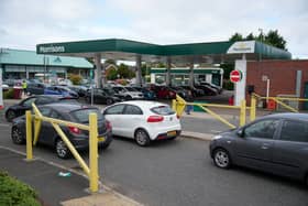 Drivers queued for fuel at petrol stations across the country on Friday (Photo: Getty Images)