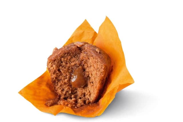 The sticky toffee muffin features a gooey toffee centre (Photo: Greggs)