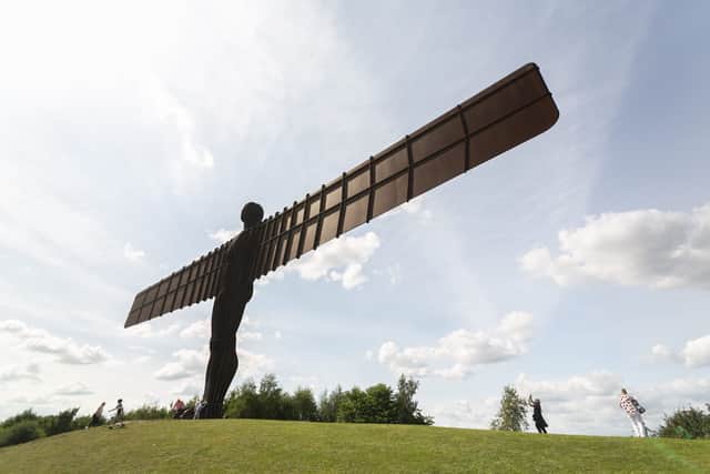 Angel of the North, pictured in Gateshead, Aug 3 2021.