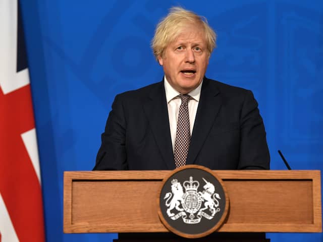 Prime Minister Boris Johnson speaking during a media briefing in Downing Street, London (Photo: PA)