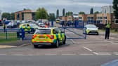 A teenage boy has been arrested after a teacher was stabbed at a secondary school in Tewkesbury, Gloucestershire 