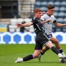Josh Seary (R) has been on loan with Larne in the NIFL Premiership. The Preston North End youngster has suffered an injury. (Image: Camera Sport)