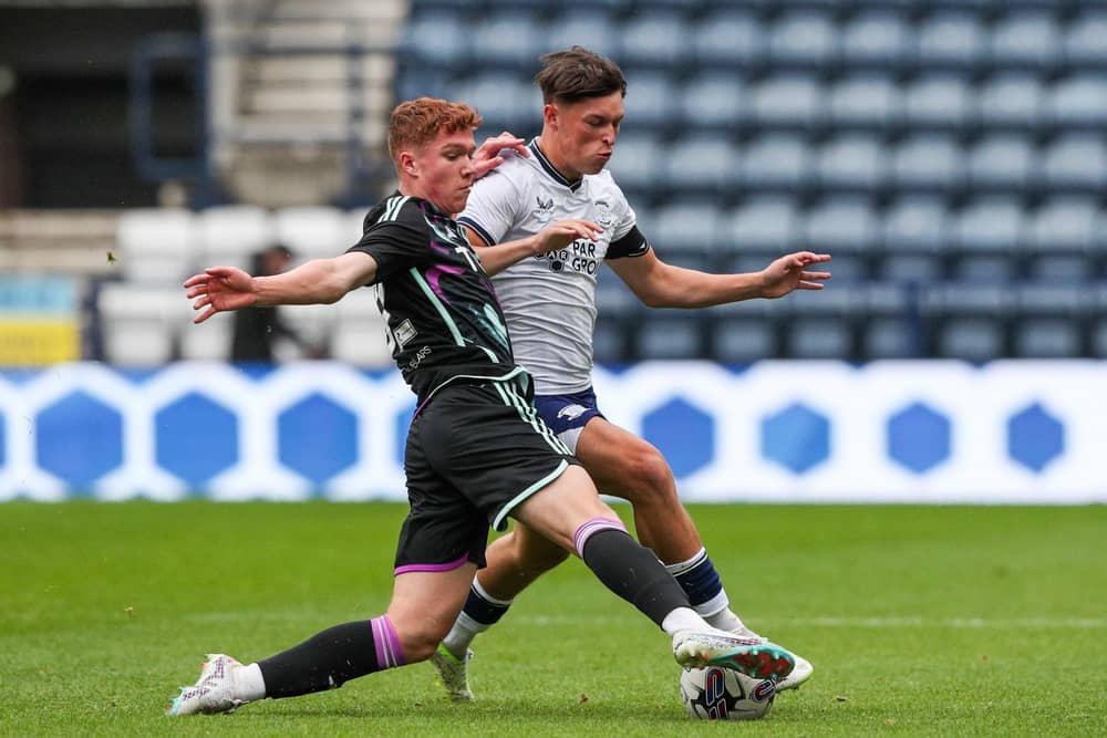 Josh Seary (R) has been on loan with Larne in the NIFL Premiership. The Preston North End youngster has suffered an injury. (Image: Camera Sport)