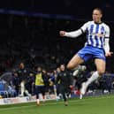 Derry Scherhant of Hertha BSC celebrates 