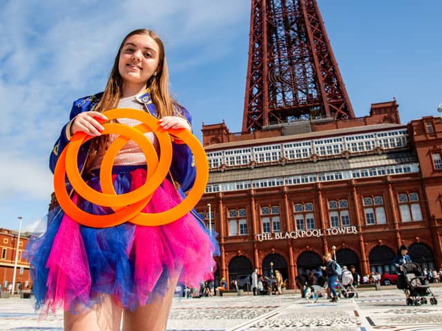 Blackpool Tower superfan Jasmine Leigh, 15, from Chorely