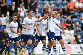 Preston North End’s Andrew Hughes celebrates. (Image: CameraSport/Dave Howarth) 