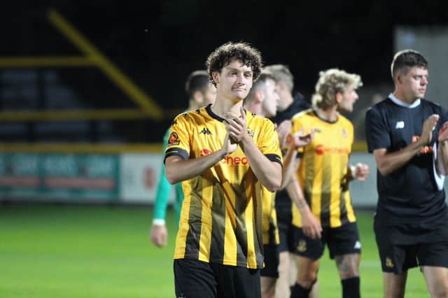 Mikey O’Neill in action for Southport