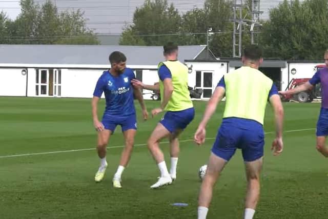 PNE players in training