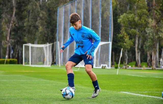 PNE forward Felipe Rodriguez-Gentile with Argentina U17s