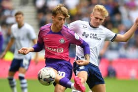 Ali McCann (R) is doubtful for Preston North End ahead of their Carabao Cup clash with Sunderland. 