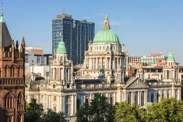 The Grand Central Hotel Belfsast (background) dominates the city's skyline (Grifco PR)