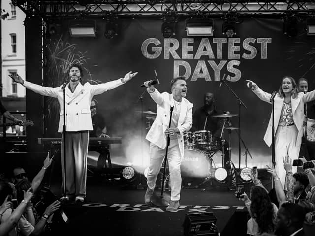 Take That's "Greatest Days" World Premiere at the Odeon Luxe Leicester Square on June 15, 2023 in London, England. (Photo by Gareth Cattermole/Getty Images)