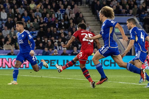 Preston North End's Duane Holmes shoots at goal 