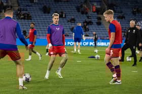 Preston North End warming up