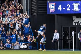 Ipswich Town's Kayden Jackson celebrates 