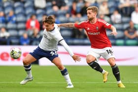 Lewis Leigh is on loan at Crewe Alexandra from Preston North End. (Image: CameraSport - Dave Howarth)