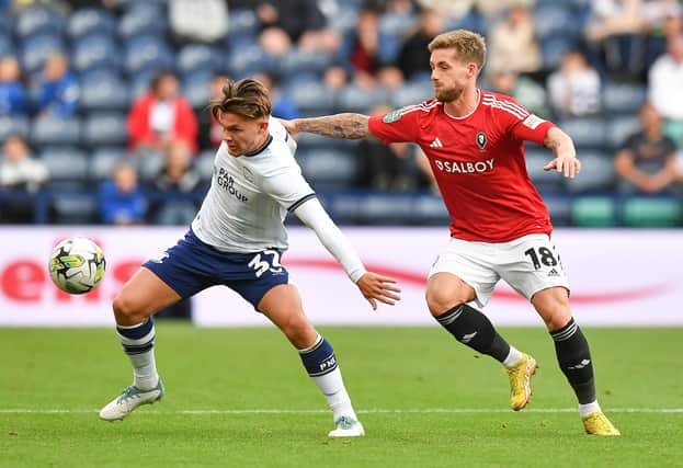 Lewis Leigh is on loan at Crewe Alexandra from Preston North End. (Image: CameraSport - Dave Howarth)