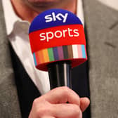 A Sky Sports microphone 