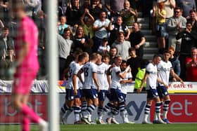 PNE players celebrate