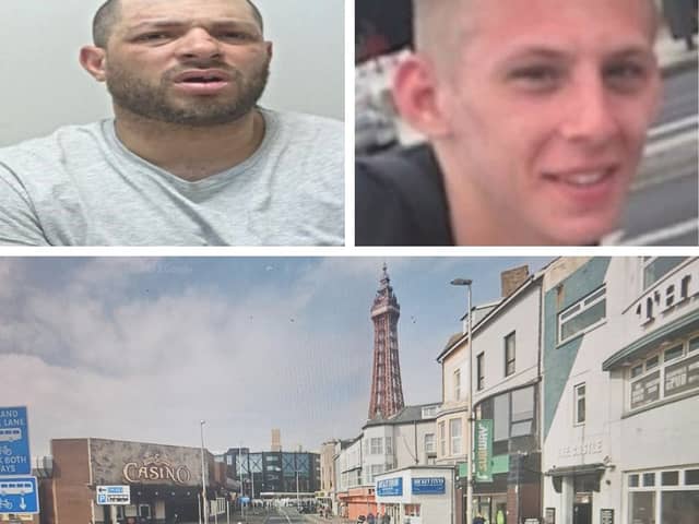Paul Atherton (left) has been found guilty of murdering Ryan Harvey in a fight in Central Drive, Blackpool