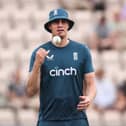Former England Cricketer Andrew Flintoff at the 2nd Metro Bank One Day International match between England and New Zealand on September 10, 2023. (Photo by Ryan Pierse/Getty Images)