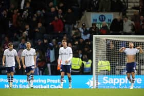 Dejected PNE players 