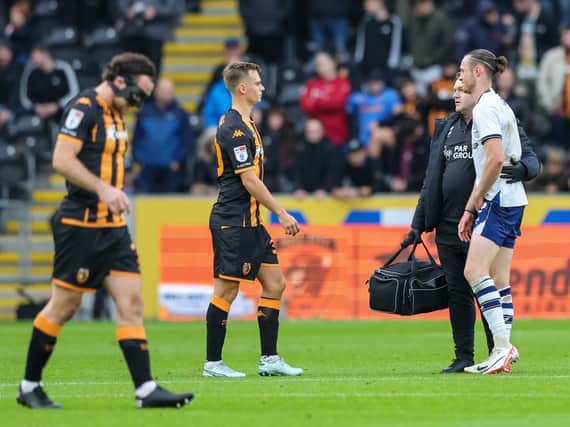 Will Keane is a doubt for Preston North End's first fixture of 2024. The forward tested positive for COVID and could miss the game against Sunderland. (Image: CameraSport - Alex Dodd)