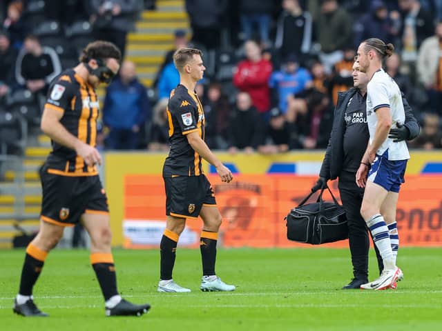 Will Keane is a doubt for Preston North End's first fixture of 2024. The forward tested positive for COVID and could miss the game against Sunderland. (Image: CameraSport - Alex Dodd)