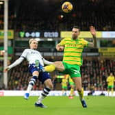 Liam Millar in action for PNE