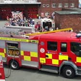 Lancashire Fire and Rescue Service pictured at a previous Christmas event have had to cancel this weekend's Santa and Grotto one 