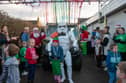 Patrick posing with a Stormtrooper at the fundraiser (Credit: Stuart Laverick Photography)