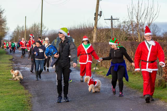Residents walked a three mile course around the village during the event (Credit: Stuart Laverick Photography)