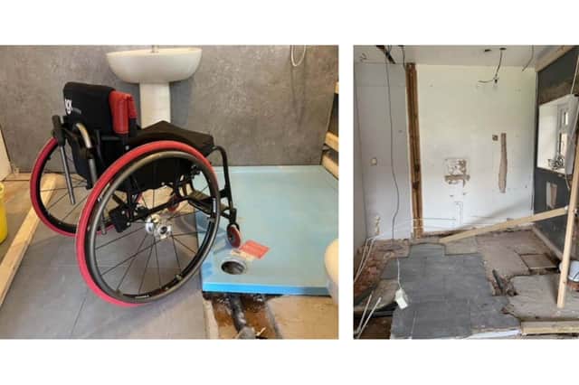 Unsuitable work done to one of the properties for a client, who used a wheelchair