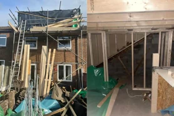 The home of Katie Sowerby, who had handed over £17,550 to Ultra Restore Preston.