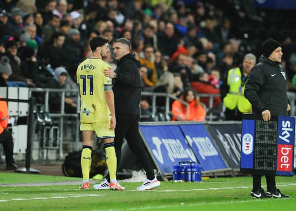 Robbie Brady is nursing a calf injury after coming off injured against Swansea City. He is a doubt for PNE's match with Leeds United. (Image: CameraSport - Ian Cook).