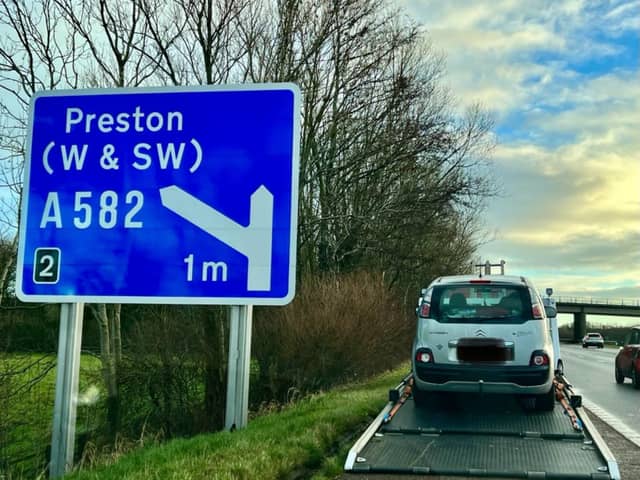 Learner caught driving on the M55 near Preston 60 years after failing his test